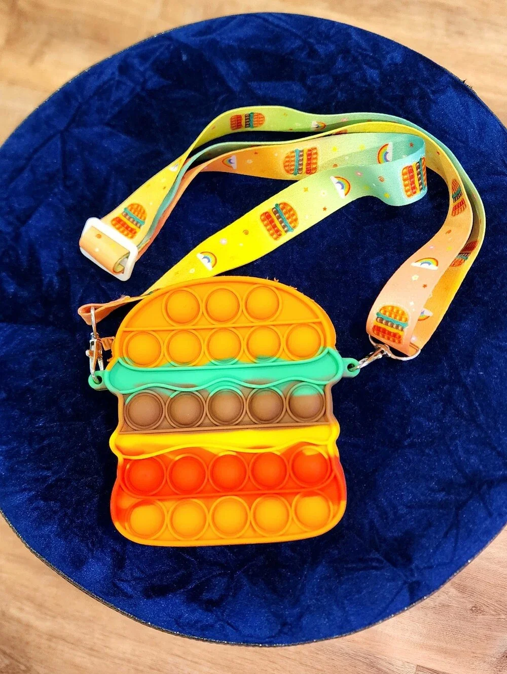 Target Bullseye Playground Hamburger Pop-It Purse Crossbody Bag 2022